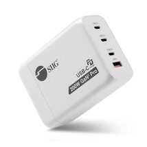 SIIG 200W USB C Wall Charger, 5-Port Fast Charging GaN with LCD Display, PD/QC,  - £120.60 GBP