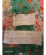 Vintage Hand Sewn 96" x 77" Queen YO YO Quilt Coverlet Blanket 1930' Cotton - $284.19