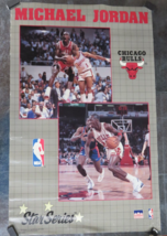 Vintage Michael Jordan Chicago Bulls Star Series Starline NBA Poster 198... - $420.04 MXN