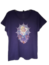 Teefury Womens Purple Graphic Princess Spiders T-Shirt 3XL Stretch Cotto... - $9.89
