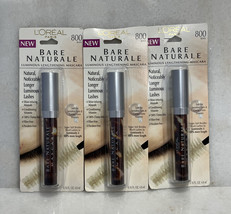 3 L’Oréal Bare Naturale Luminous Lengthening Mascara 800 Black 0.16oz - $23.76