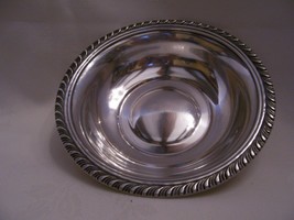 FABULOUS STERLING SILVER SCROLL EDFGE BOWL FOR NUTS OR CANDY - $85.00