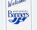 Banners Restaurant Menu Route 16 North Conway New Hampshire 1996  - £12.66 GBP