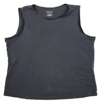 Christopher &amp; Banks Layer Your Look Tank Top Shirt Women P/XL Black 100%... - $9.49
