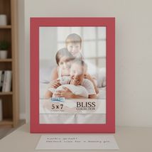 5x7 Red Picture Frame, Contemporary Photo Frame, Engineered Wood, Tablet... - $7.51