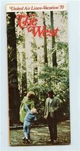 United Air Lines The West Vacation Brochure 1970 - $21.78