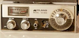 Vtg Midland CB Radio Transceiver 23 Channel Model 13 853 Mobile Unit 1976  - £27.68 GBP