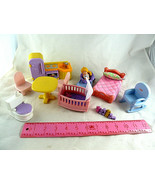 Fisher Price Dollhouse Furniture Lot of 11 pieces - $32.58 CAD