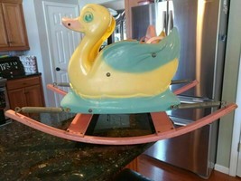 OLD ROCKING DUCK SPRING BOUNCE RIDE ON DELPHOS BENDING *LOCAL PICKUP ONLY* - $50.00