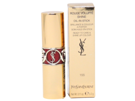 YSL YVES SAINT LAURENT ROUGE VOLUPTE SHINE #155 3.2g .11oz LIP STICK - £17.63 GBP