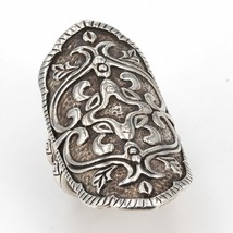 Retired Silpada Oxidized Sterling Silver HELEN OF TROY Shield Ring R2809... - $89.99
