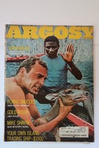 Vtg Argosy Magazine January 1968 Mike Shayne Brett Halliday Flying Saucers - $279.41 MXN