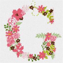 Pepita Needlepoint kit: The Letter G Flowering, 7&quot; x 7&quot; - £39.05 GBP+