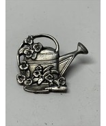 Birds &amp; Blooms Limited Edition Watering Can With Flowers Pin Brooch Fash... - €8,56 EUR