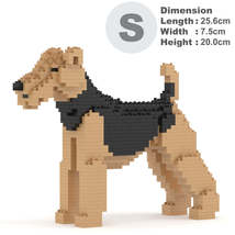 Airedale Terrier Dog Sculpture (JEKCA Lego Brick) DIY Kit - £52.68 GBP