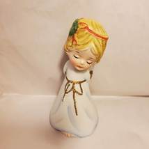 Vintage Jasco Porcelain Angel Bell, Christmas Figure, Merri Bells, 1978 Bisque - £13.54 GBP