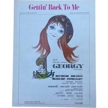 Vintage Sheet Music Georgy Gettin&#39; Back To Me Piano Vocal  - £11.00 GBP