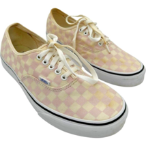 Vans Men&#39;s Authentic Checkerboard VN08EMQ8L pink cream size 9.5 - $20.50