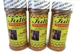 Julio&#39;s Seasoning 8oz 3 Pack. chips hot sauce  nachos popcorn taco - £29.95 GBP