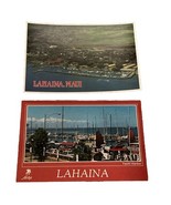 2 Hawaii HI Lahaina Maui Waterfront Postcards Old Vintage Cards - $10.97 CAD