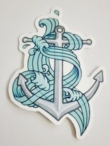 Wave Wrapped Around Anchor Super Cute Ocean Theme Sticker Decal Embellishment - £1.76 GBP