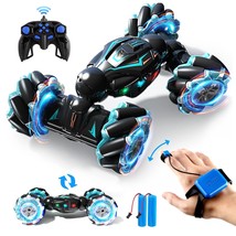 Rc Stunt Car, 2.4Ghz 4Wd Remote Control Gesture Sensor Toy Cars, Double Sided Ro - £56.14 GBP