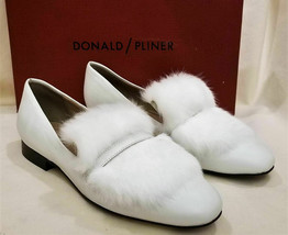 Donald Pliner Lilian Flats/Loafer Sz.9.5M White Leather - £78.99 GBP