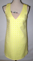 New Womens Piperlime Collection Dress Tank Sleeveless Yellow Shift Shirt Small S - £70.86 GBP