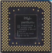 Intel - Intel Pentium i166 166Mhz FV80502166 CPU SY037 5063-9049 - $19.79