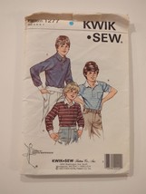 Kwik Sew Kerstin Martensson Master Sewing Pattern 1277 Boys Shirt sz 4-7 UncUT - £7.63 GBP