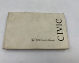 2001 Honda Civic Owners Manual OEM K04B39010 - £25.16 GBP
