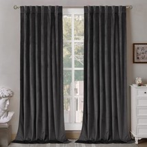 Thermal Insulated Blackout Curtains Room Darkening Drapes With Back Tab And Rod - $64.94