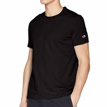 Nwt Champion Msrp $29.99 Solid Logo Men&#39;s Black Crew Neck Short Sleeve T-SHIRT - $14.98