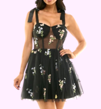 City Studios Juniors' Embroidered Tulle Mesh Sleeveless Prom Dress Size:... - $27.23