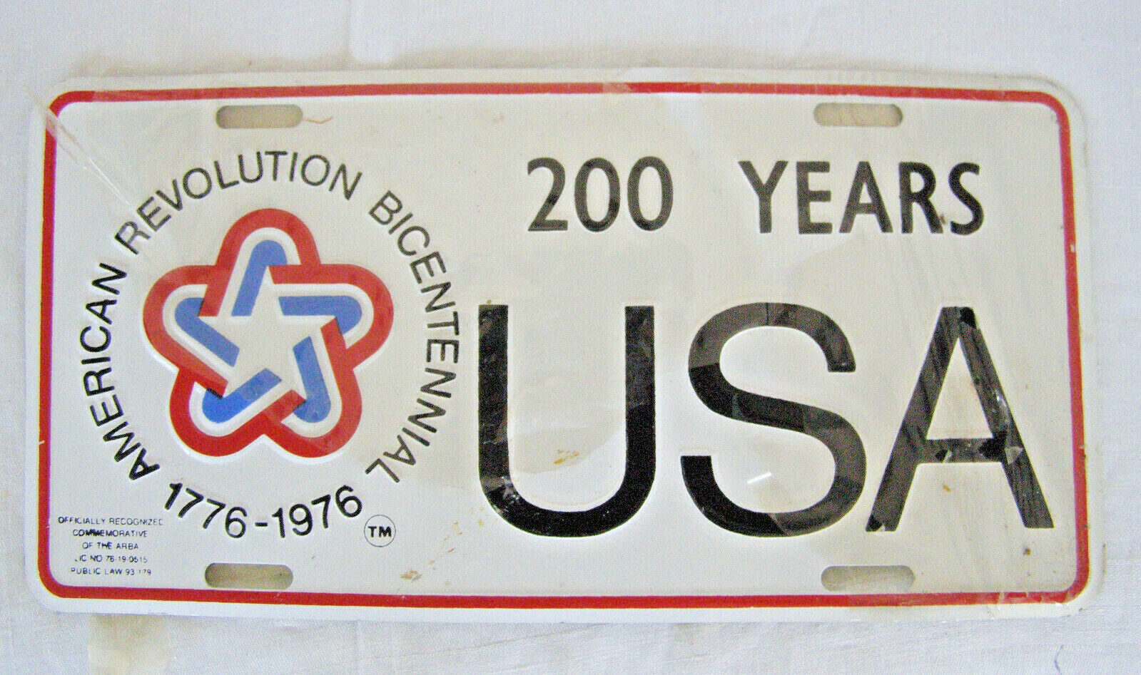 VINTAGE 200 YEARS USA, AMERICAN REVOLUTION BICENTENNIAL 1776-1976 LICENS... - $4.95