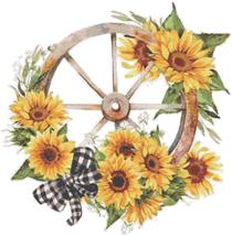 Counted Cross Stitch patterns/ SunFlowers Wheel/ Flowers 153 - £7.18 GBP