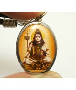 COLLANA MEDAGLIONE INDÙ LORD SHIVA MAHADEVA OM MAHADEVA GOD SIVA RUDRA B... - $29.87