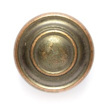 Vintage Copper Tone Cabinet Door Drawer Round Knob Pull Handle 1 1/4&quot; di... - £2.70 GBP
