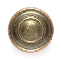 Vintage Copper Tone Cabinet Door Drawer Round Knob Pull Handle 1 1/4&quot; diameter - £2.74 GBP