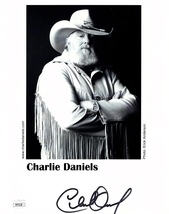 CHARLIE DANIELS Autograph Hand Signed 8x10 PHOTO Country Music JSA CERTI... - $174.99