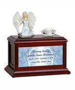 Rosangela Angel Art &amp; Wood Cremation Urn - $259.95