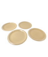 Vtg Set 4 Franciscan Primary Sand 10.5&quot; Dinner Plates Earthenware Sea Sc... - £30.44 GBP