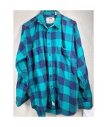 Vintage Levi&#39;s Retro Mens Green Cotton Long Sleeve Flannel Plaid Shirt S... - $745.43 MXN