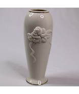 Lenox Rose Blossom Bud Vase Ivory Porcelain 24k Gold Trim 7 1/4&quot; Tall Ce... - £8.74 GBP