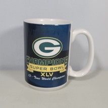 Green Bay Packers Coffee Mug Super Bowl Champions XLV Cup Logo Chair 4.5&quot; Tall - £10.93 GBP