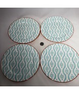 Set of 4 Tangiers Turquoise Stoneware Salad Plates by Baum Brothers One ... - £17.26 GBP