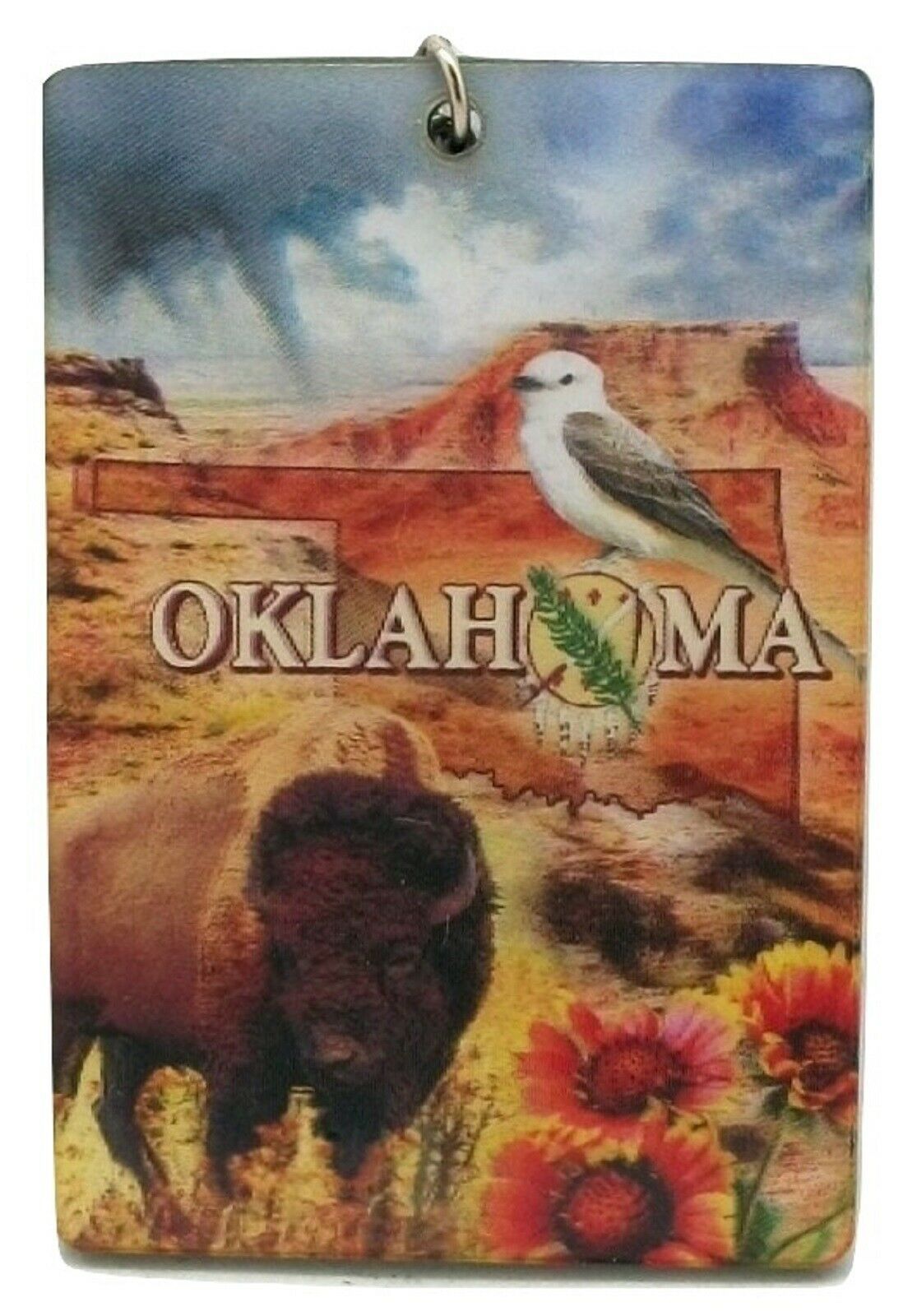 Primary image for Oklahoma Double Sided 3D Key Chain