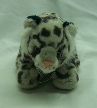 K&amp;M International Very Soft Gray Snow Leopard 7&quot; Plush Stuffed Animal Toy 2004 - £12.85 GBP