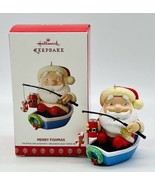 Hallmark Keepsake Ornament Merry Fishmas Santa Fishing Boat 2017 Christmas - £15.87 GBP