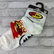 Northwave North Wave Cycling Socks Red Yellow Flames Size Medium New - $11.34